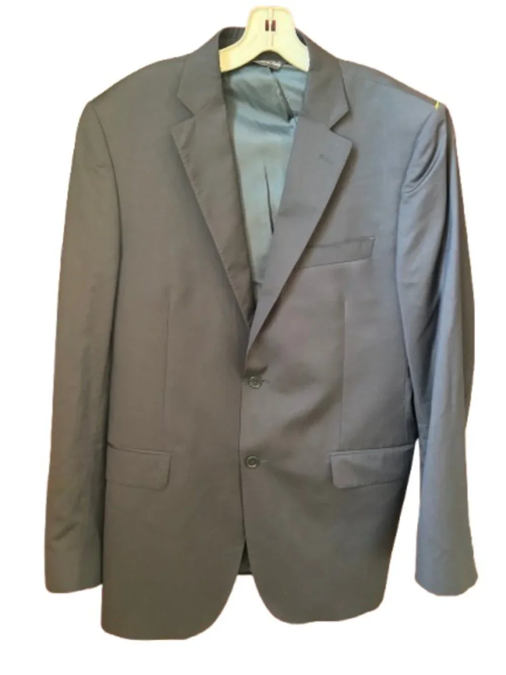 Ermenegildo Zegna Men's 42 Black Wool Silk Blazer Made in Italy